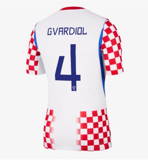 Chorvatsko Josko Gvardiol #4 Domácí Dres MS 2026 Krátký Rukáv Chorvatsko Josko Gvardiol #4 Domácí Dres MS 2026 Krátký Rukáv